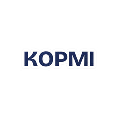 Sticker KOPMI · Wordmark Navy