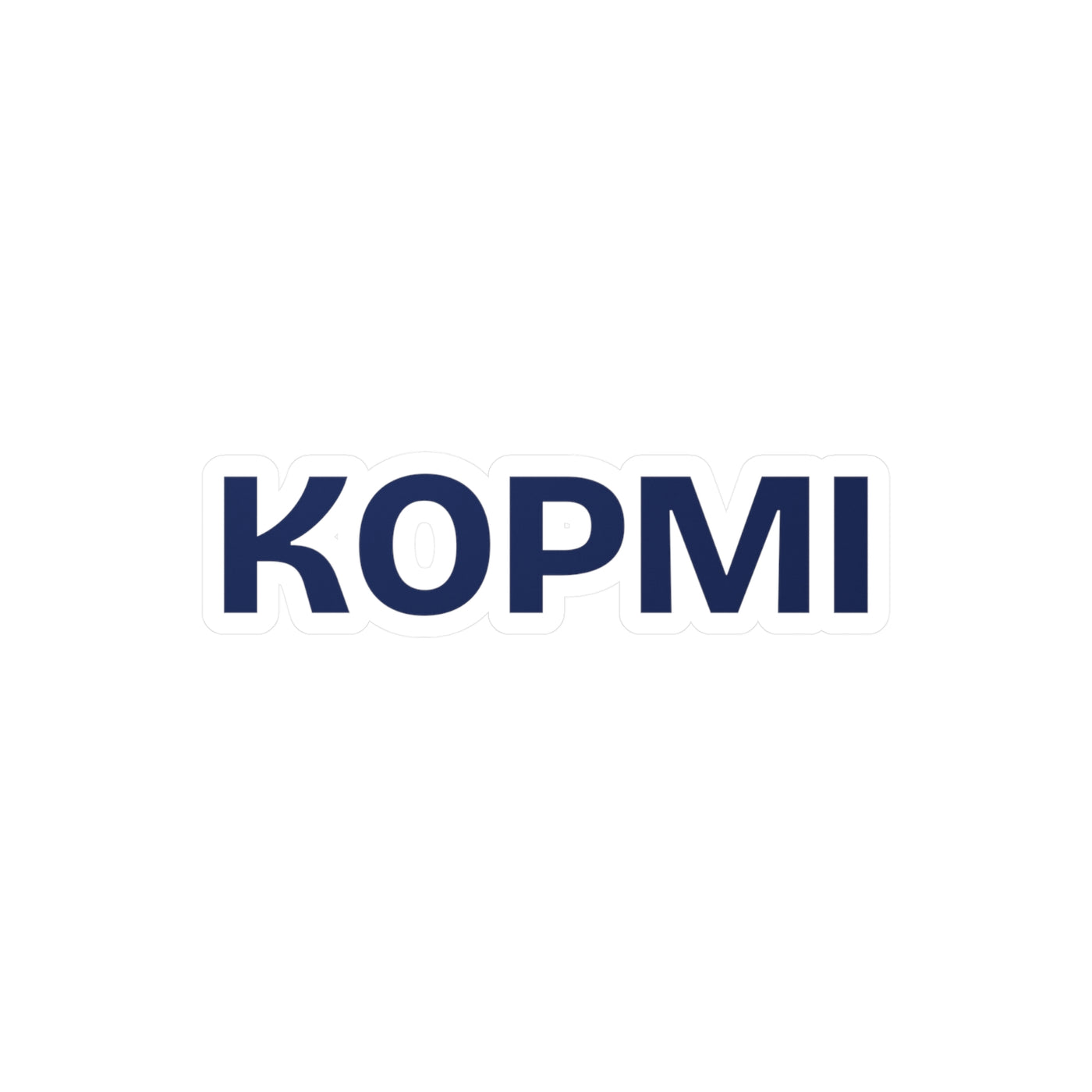 Sticker KOPMI · Wordmark Navy
