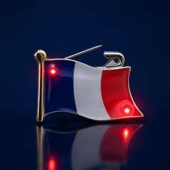Pin's clignotant France LED · Édition Lancement CDM 2026