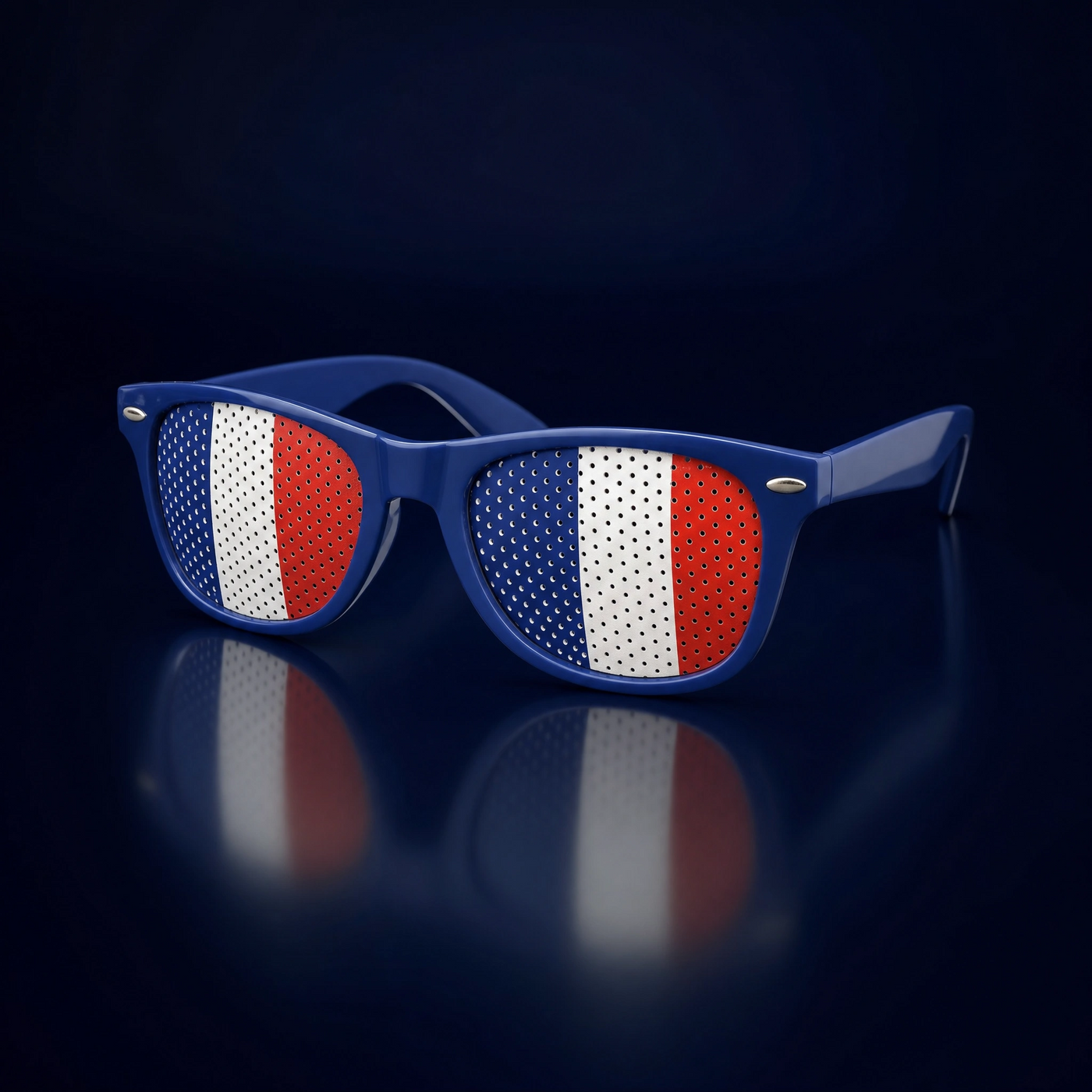 Lunettes France perforées · Édition Lancement CDM 2026